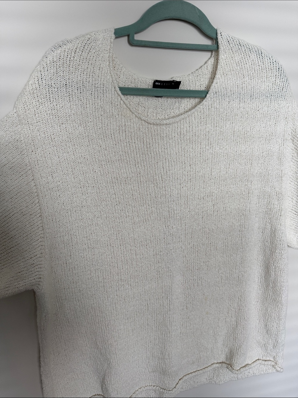 Men's Cream Heavyweight oversized Knit Sweater